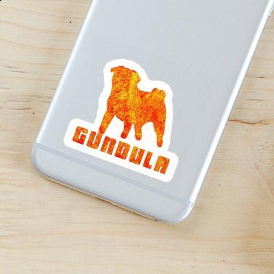 Sticker Gundula Pug Laptop Image