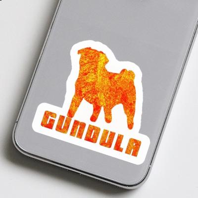 Sticker Gundula Pug Gift package Image