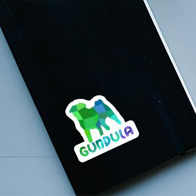 Gundula Sticker Pug Notebook Image