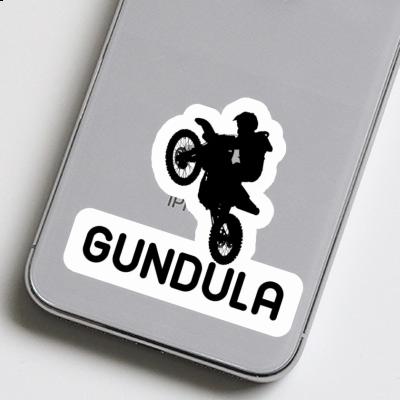 Gundula Aufkleber Motocross-Fahrer Notebook Image