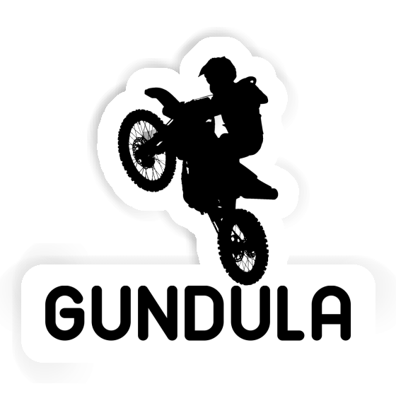 Gundula Aufkleber Motocross-Fahrer Laptop Image