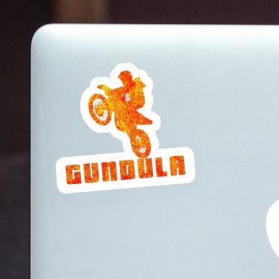 Motocross-Fahrer Sticker Gundula Notebook Image