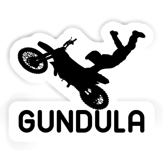 Sticker Gundula Motocross-Fahrer Gift package Image