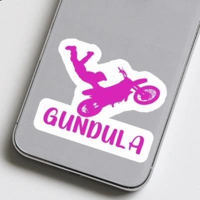 Autocollant Gundula Motocrossiste Laptop Image