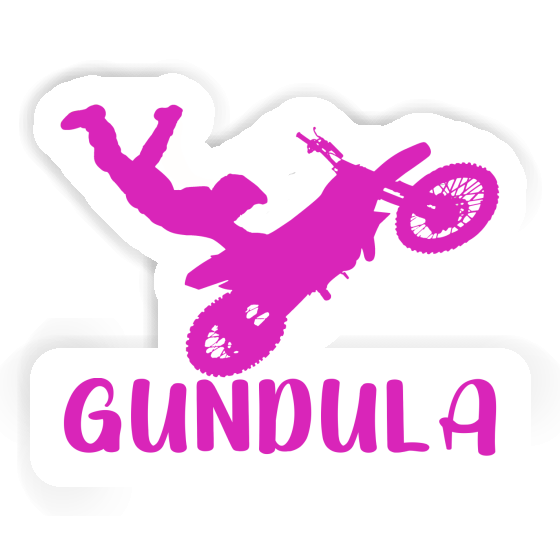 Aufkleber Motocross-Fahrer Gundula Laptop Image