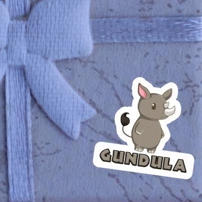 Rhino Sticker Gundula Notebook Image