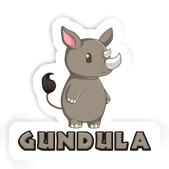 Rhino Sticker Gundula Image