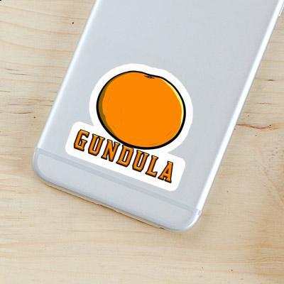 Gundula Aufkleber Orange Gift package Image