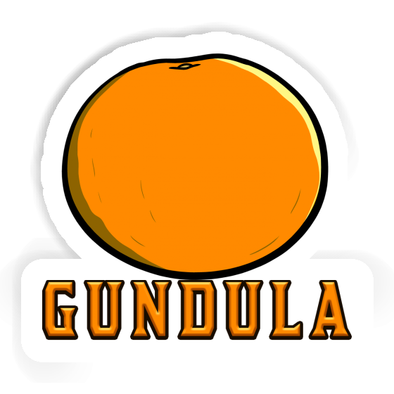 Gundula Aufkleber Orange Image