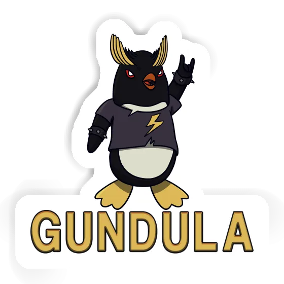 Gundula Sticker Rocking Penguin Gift package Image