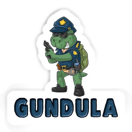 Gundula Sticker Police Officer Gift package Image