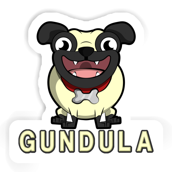 Sticker Pug Gundula Gift package Image