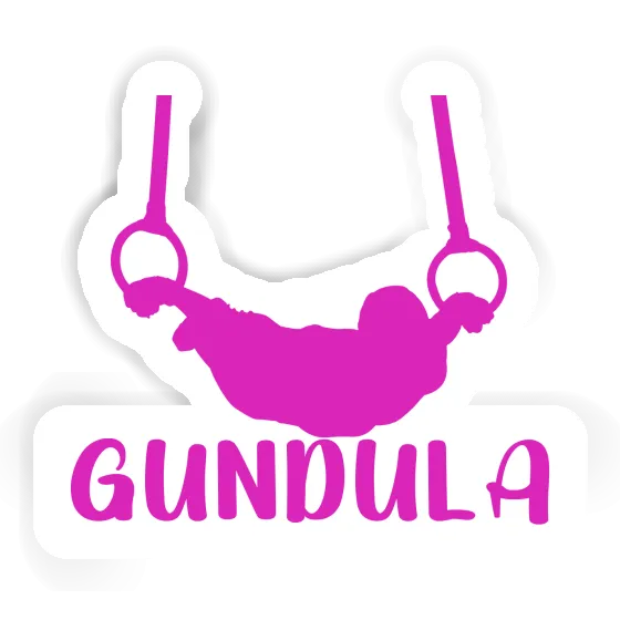 Gundula Sticker Ring gymnast Laptop Image