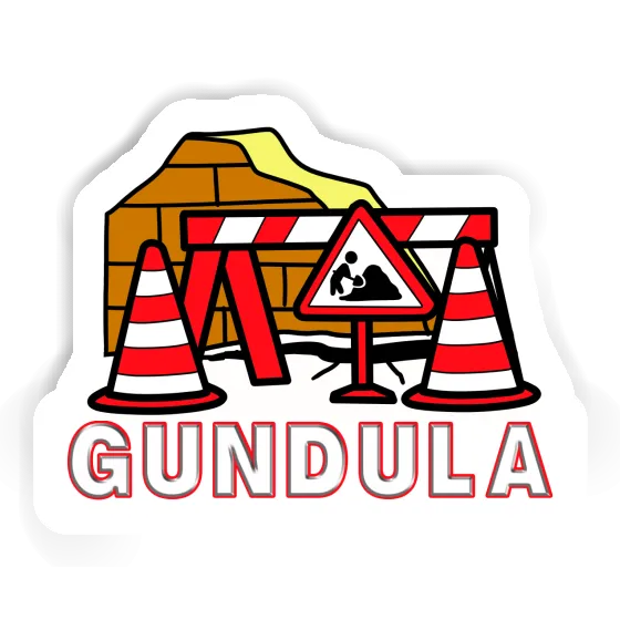 Baustelle Sticker Gundula Laptop Image