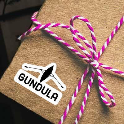 Sticker Gundula Ruderboot Notebook Image