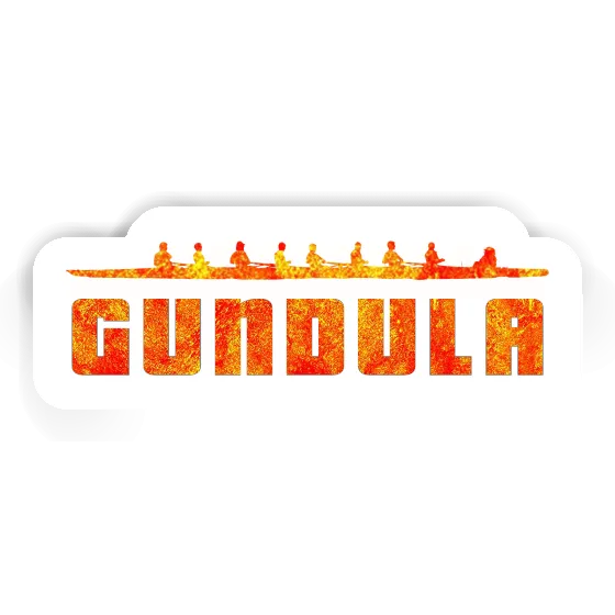 Sticker Gundula Ruderboot Laptop Image