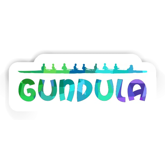 Sticker Gundula Ruderboot Laptop Image