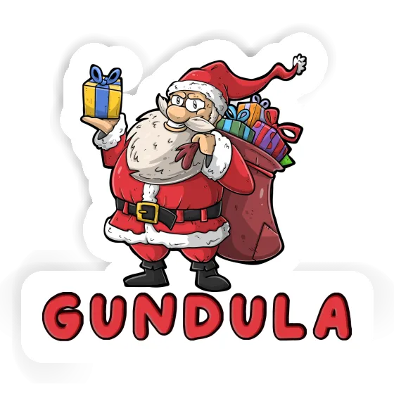 Sticker Gundula Weihnachtsmann Gift package Image