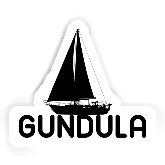 Sailboat Sticker Gundula Notebook Image