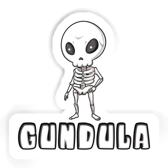 Gundula Sticker Skeleton Notebook Image