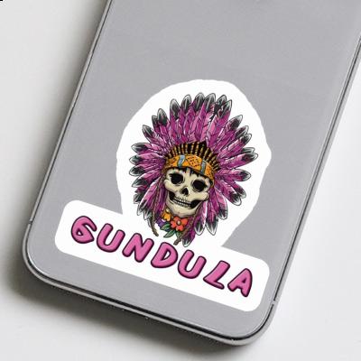 Sticker Gundula Lady Totenkopf Image