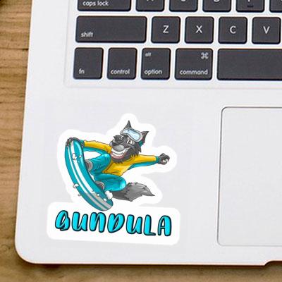 Gundula Autocollant Boarder Laptop Image