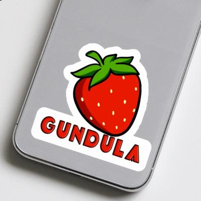 Sticker Gundula Erdbeere Laptop Image