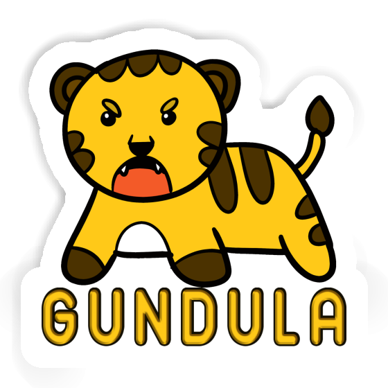 Sticker Gundula Baby Tiger Laptop Image