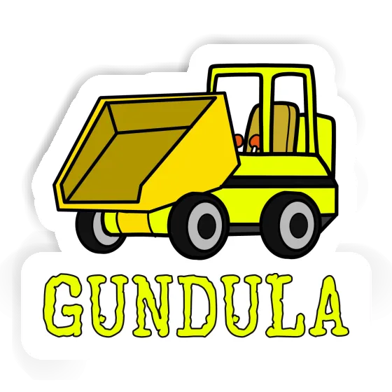 Sticker Gundula Front Tipper Notebook Image