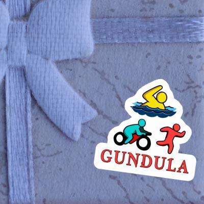 Sticker Gundula Triathlet Notebook Image