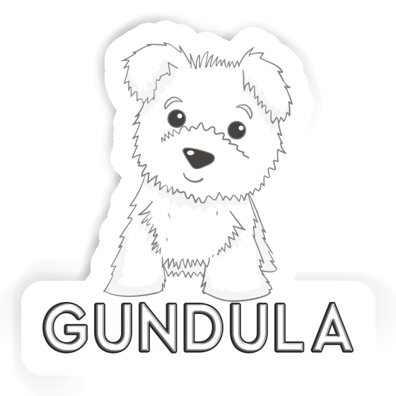 Sticker Gundula Terrier Laptop Image