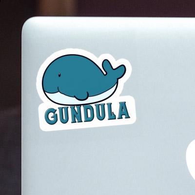 Sticker Gundula Whale Fish Gift package Image