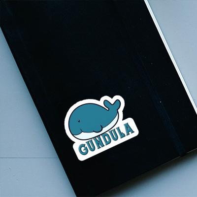 Sticker Gundula Whale Fish Laptop Image