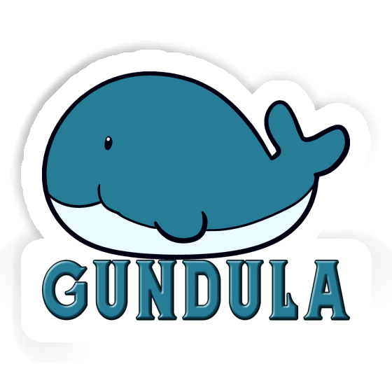 Sticker Gundula Whale Fish Gift package Image