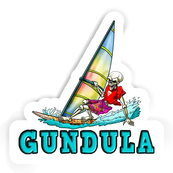 Sticker Surfer Gundula Notebook Image