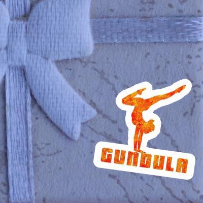 Sticker Yoga Woman Gundula Notebook Image