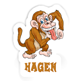 Ape Sticker Hagen Image