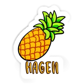 Autocollant Hagen Ananas Image