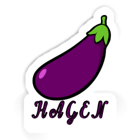 Sticker Aubergine Hagen Image