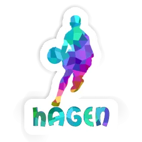 Basketball Player Sticker Hagen Image