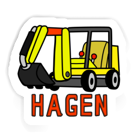 Hagen Autocollant Mini-pelle Image