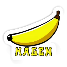 Hagen Autocollant Banane Image