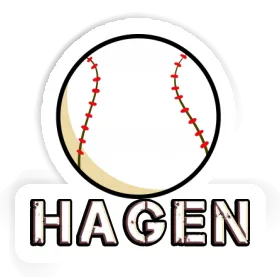 Aufkleber Hagen Baseball Image