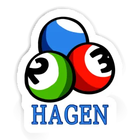 Sticker Hagen Billiard Ball Image