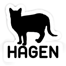 Hagen Aufkleber Katze Image