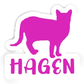 Aufkleber Katze Hagen Image