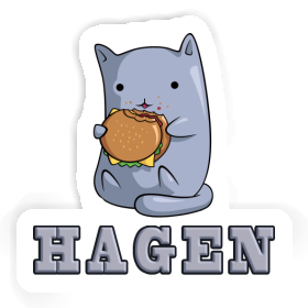 Autocollant Hagen Chat Image