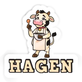 Hagen Autocollant Cuisinière Image