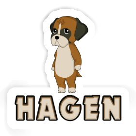 Hagen Sticker Boxer Image