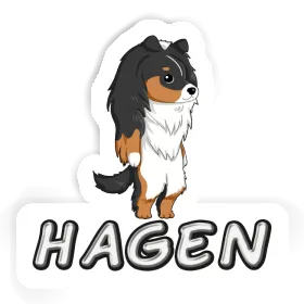 Hagen Sticker Shetland Sheepdog Image